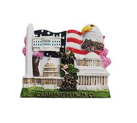 3D Washington DC USA America Imán de nevera regalo de recuerdo colección de pegatinas magnéticas