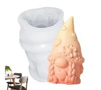 3D Weihnachten Wichtel Silikonform - Weihnachtsmann Gnom Kerzenform | Fürs DIY Backen Seife Dessert | Ostergeschenk Kreative Bastelidee - Für Kerzen, Süßigkeiten Und Seifenherstellung