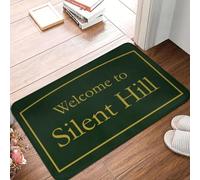3D Welcome To Silent Hill Welcome Entrance Doormat Decor Anti-Slip Front Door Mat Bedroom Bedside Floor Mat Bathroom Doormat Decor-60x90cm