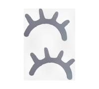 3D Wooden Lashes Wall Sticker Suitable for Baby Room and Children's Room Decoration in Grey Color