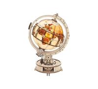 3D wooden puzzle, light-up globe for adults, wooden model to build a mechanical model for festivals