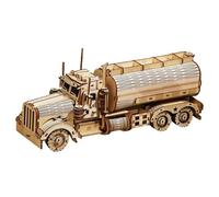 3D Wooden Puzzle Model Kit, Small Tanker Assembly Figurine Set, Educational Learning Craft Toy, Creative Wooden for Kids Hobby and Stem Play, 8.66x4.13x2.56 Inches