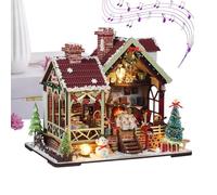 3D Wooden Puzzles for Adults | Garden House with Furniture & LED