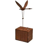 3D Wooden Whale Music Box Dynamic Model,Handmade Mechanical Transmission Bionic Marine Organism Music Box,Steampunk Animal Statue Craft Ornament Decor for Home ＆ Office Desktop (Swan(with Music))