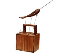 3D Wooden Whale Music Box Dynamic Model,Handmade Mechanical Transmission Bionic Marine Organism Music Box,Steampunk Animal Statue Craft Ornament Decor for Home ＆ Office Desktop (Whale(with Music))