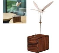 3D Wooden Whale Music Box Dynamic Model, Mechanical Transmission Bionic Marine Organism Music Box, Creative Office Home Desk Decor,Gifts for Adults