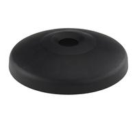 3D24 Plato de pie 80 de plástico PA reforzado con bolas de cristal, color negro, sin agujeros atornillables, tipo I/B