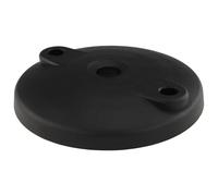 3D24 Plato, reposapiés, 100, plástico PA reforzado con bolas de cristal, color negro, atornillable, con orificios atornillables abiertos, tipo I/B