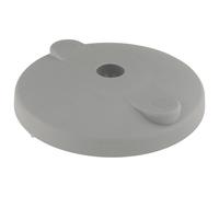 3D24 Plato, reposapiés, 100, plástico PA reforzado con bolas de cristal, gris, nivelable, cerrado con orificios de tornillo, tipo I