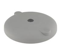 3D24 Plato, reposapiés, 120, plástico PA reforzado con bolas de cristal, gris, nivelable, cerrado con orificios de tornillo, tipo I