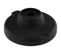 3D24 Plato, reposapiés, 125, plástico PA reforzado con bolas de cristal, color negro, con orificios atornillables, tipo I/B, atornillable