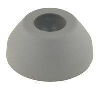 3D24 Plato, reposapiés, 40, plástico PA reforzado con bolas de cristal, gris, tipo I, nivelable, sin agujeros atornillables