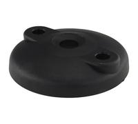 3D24 Plato, reposapiés, 80, plástico PA reforzado con bolas de cristal, color negro, atornillable, tipo I/B, con orificios atornillables abiertos