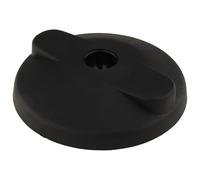 3D24 Plato, reposapiés, 80, plástico PA reforzado con bolas de cristal, negro, nivelable, cerrado con orificios de tornillo, tipo I/B