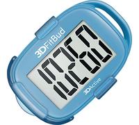 3DActive 3DFitBud Contapassi Semplice Contapassi 3D con Clip E Cordino, Tracker Di Passi Preciso, Ampio Display, Facile Da Usare per Bambini, Uomini, Donne, Adulti, Anziani - A420S - Azul