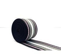 3dancraftit Cinta de mezcla de poliéster y algodón a rayas de jacquard vendida por The Yard Correa de repuesto pesada de 1.5 pulgadas ZE62-1Y