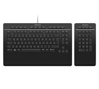 3Dconnexion Teclado Pro con Teclado Numérico USB Negro