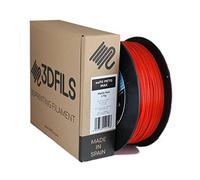 3DFILS - Filamento PETG Rojo Mate para impresión 3D (1,75 mm / 1 Kg, Rojo Mate)