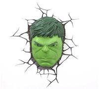 3DLightFX Marvel Hulk 3D Deco - Lámpara de Pared LED