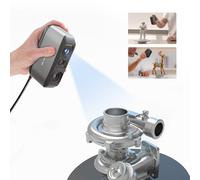 3DMakerpro Moose Escáner 3D para modelado 3D: escáner portátil con color de 24 bits, precisión de 0,03 mm, tecnología de luz azul, seguimiento por IA, compatible con Windows/Mac (estándar)