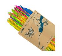 3Doodler Filament PLA 3 mm Neon Sunset Mix - 250 Piezas Compatible con Create+ y Pro+ - Azul, Verde, Naranja, Rosa, Violeta, Amarillo