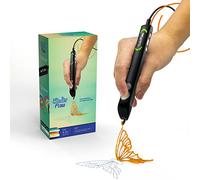 3Doodler Flow - Bolígrafo de impresión 3D para Adolescentes, Adultos y Creadores, Color Negro, con filamentos de Recambio gratuitos + Libro de Plantillas + guía de Inicio (Idioma español no
