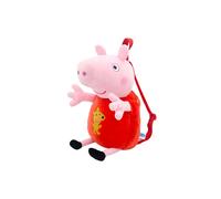 (3DRed)Peppa Pig Juguete de Peluche 3D Niños Mochila Guardería Escuela Bolsa Deportes George Mochila