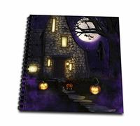 3dRose a Haunted Halloween House con un divertido libro de recuerdos para araña, multicolor, 30,5 x 30,5 cm