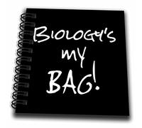 3dRose Biology is My Bag. Biologist Teacher Researcher Science Student Text Mini Bloc de notas, multicolor, 10 x 10 cm