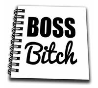 3dRose Boss Bitch Mini bloc de notas, multicolor, 10,16 x 10,16 cm