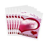 3dRose Buon San Valentino, Happy Valentines Day in Italian Heart and Bubble Greeting Cards, 6 x 6 Inches, Set of 6 (gc_40287_1)