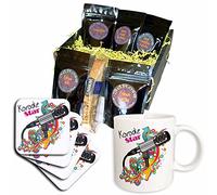 3dRose cgb_115368_1 Karaoke Star Singer Mondern Colorido Pop Art Vector Micrófono Micrófono - Cesta de regalo para café, multicolor