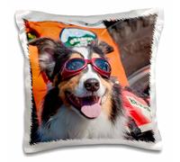 3dRose Funda de Almohada, Raso, Blanco, 16 x 16-Inch