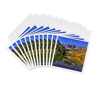 3dRose gc_26258_2 - Tarjeta de felicitación de 6 x 6 pulgadas con texto "Maroon Bells Peaks in the Elk Mountaines" (paquete de 12)