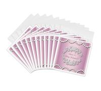 3dRose gc_33054_2 Sweet 16 Party Invitation - Tarjeta de felicitación de 15,2 x 15,2 cm (12 unidades)