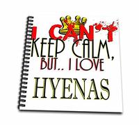 3dRose I Cant Keep Calm, Hyenas - Libro de memoria, multicolor, 30,5 x 30,5 cm
