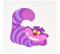 3dRose Image of A Large Pink and Purple Cat Cheshire - Tarjetas de felicitación, juego de 6 (gc_179594_1)