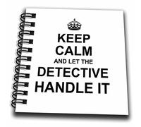 3dRose Keep Calm and Let the Detective Handle It, Funny Career JobPride Mini bloc de notas, multicolor, 10 x 10 cm
