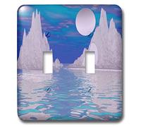 3dRose LLC lsp_12294_2 Cold Mountain in The Ocean - Interruptor doble 3D