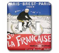 3dRose LLC. lsp_153251_2 - Póster de La Francaise Paris Francia, diseño de bicicleta, multicolor