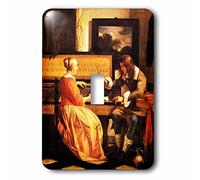 3dRose LLC. lsp_175445_1 The Music Lesson, C 1658 By Gabriel Metsu - Interruptor de palanca único, multicolor