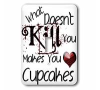3dRose LLC. LSP_185960_1 What Doesnt Kill You Cupcakes-Single - Interruptor, Multicolor