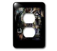 3dRose LLC lsp_21470_6 The Summoner Raven Crow Summoner Invocar Sueño Llamador de Sueños Dreamscape Fantasía, 2 enchufes