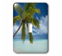 3dRose LLC. lsp_228581_1 Islas Cook, Aitutaki, One Foot Island, Tropical Sand Beach - Interruptor de palanca único, color blanco