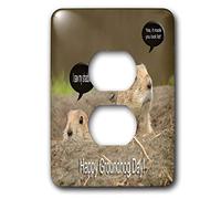 3dRose LLC lsp_27350_6 Groundhog I Saw My Shadow 2 Plug Outlet Cover