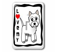 3dRose LLC. LSP_58610_1 I Love My West Highland Terrier-Westie - Interruptor de Perro, Multicolor