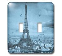 3dRose LLC lsp_6794_2 Torre Eiffel Paris France, 1889 Cian, interruptor de doble palanca