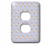 3dRose LLC LSP 79396 _ 6 Peter Rabbit familia Vintage arte niños historias 2 enchufe tapa para toma de corriente