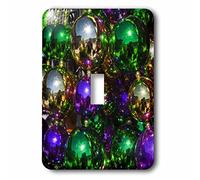 3dRose LLC lsp_90498_1 Louisiana New Orleans Market Mardi Gras Beads Us19 Wbi0182 Walter Bibikow Interruptor de botón único