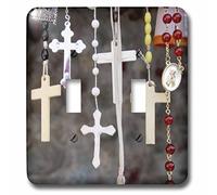 3dRose LLC. LSP_92646_2 B00AF6WX9K Crosses, Rosarios, Christianity, New México-Us32 Jmr0200-Julien McRoberts-Interruptor Doble de Palanca, Multicolor